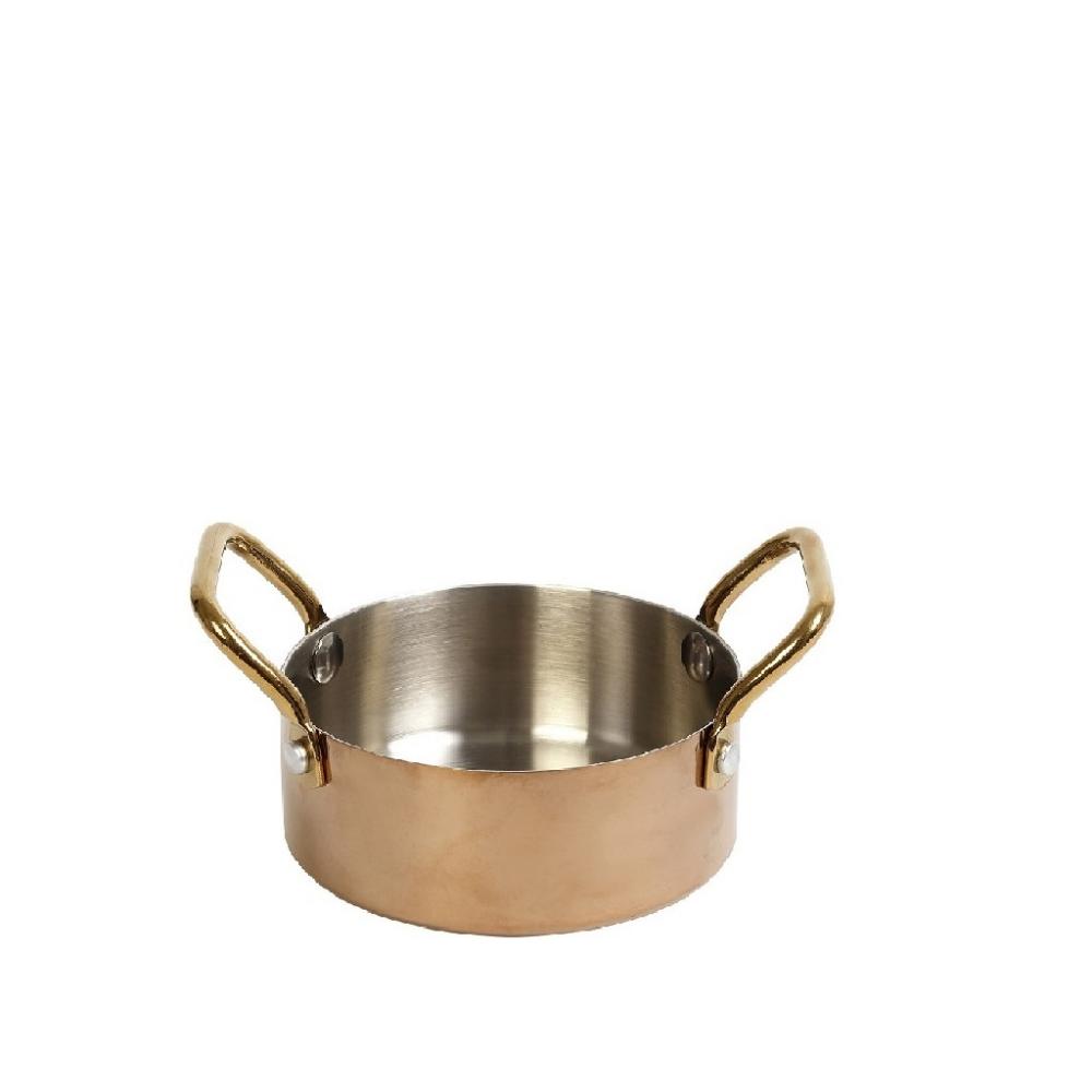 SHINY COPPER ΚΑΤΣΑΡΟΛΑΚΙ ΜΕ 2 ΛΑΒΕΣ 3-PLY SS18/10-SS18/0 300ML D: 10 H: 5CM (smA) Espiel FEV503