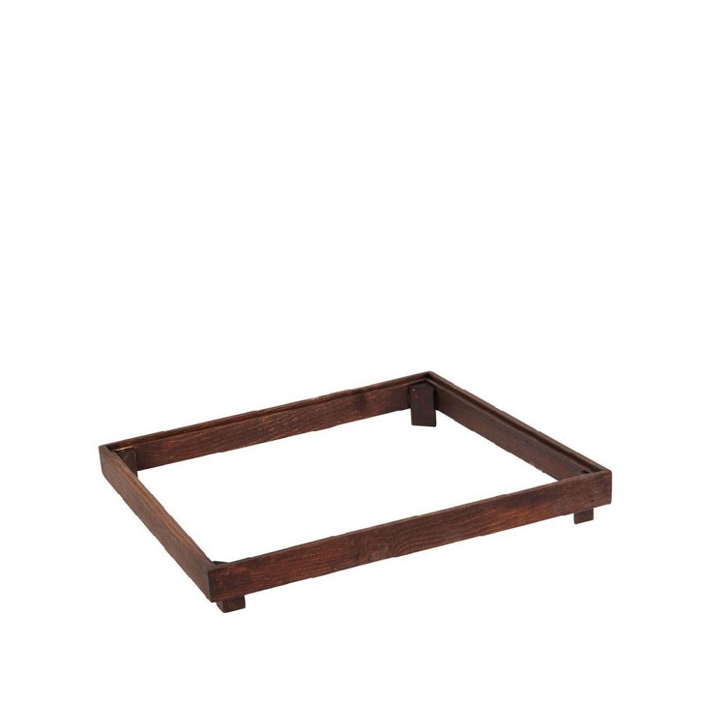 WOOD-WELL DARK ΒΑΣΗ ΙΣΙΑ ΞΥΛΙΝΗ ΣΤΟΙΒΑΖ. GN1/2 34X28X5EK Espiel KOP352
