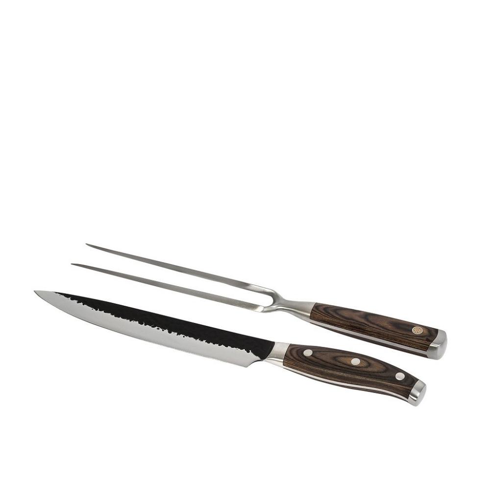 ΜΑΧΑΙΡΙ-ΠΙΡΟΥΝΑ STEAK PAKKA WOOD-SS SET2 20CM Espiel HAS101