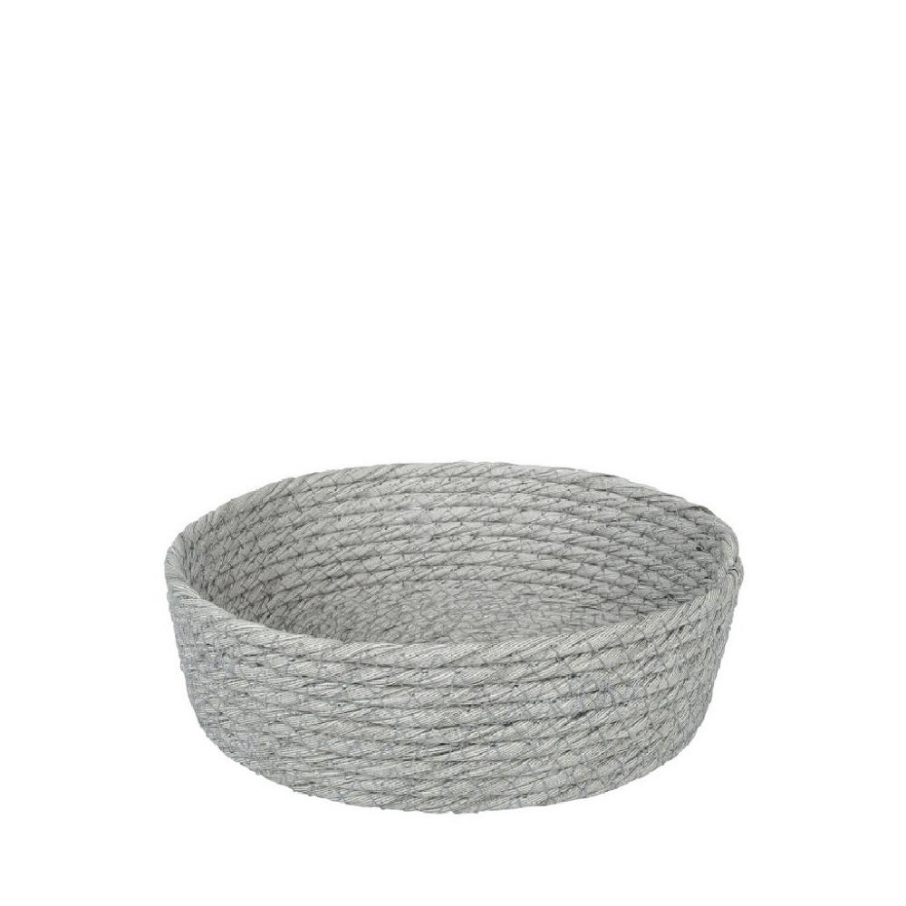 ΚΑΛΑΘΙ SYNTH. RATTAN ΣΤΡΟΓΓ. ΓΚΡΙ 20X6EK.(smA) Espiel FEX102