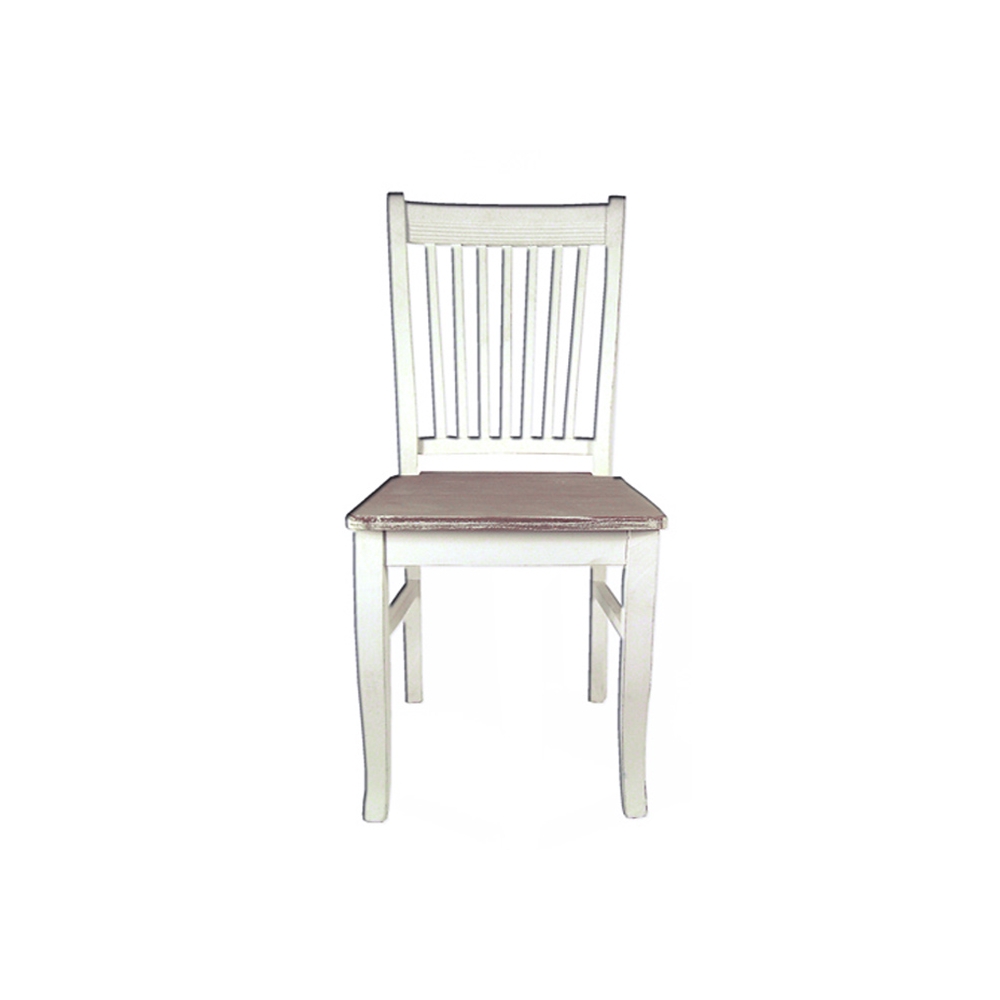 Καρέκλα με Μαξιλάρι Καφέ/Λευκό 42x45x91 Zaros EP306