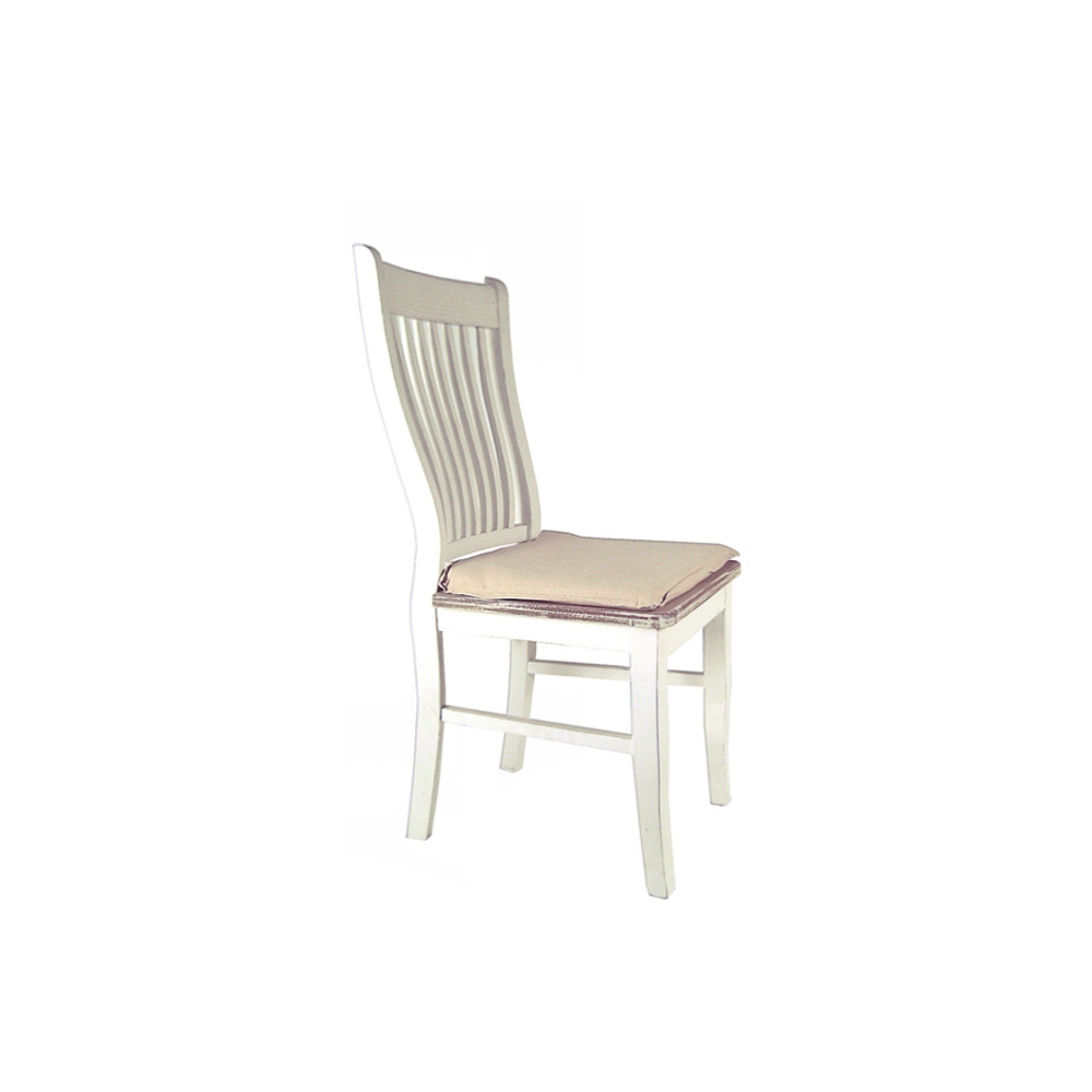 Καρέκλα με Μαξιλάρι Καφέ/Λευκό 42x45x91 Zaros EP306