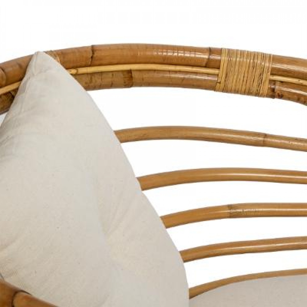 Πολυθρόνα Rattan φυσικό χρ.84 x 78 x 75 cm Plastona 07.166650