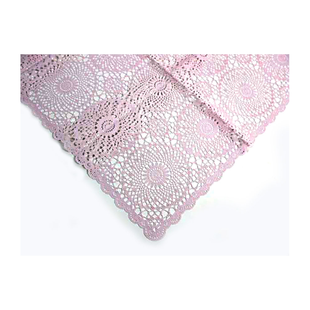 Πλεκτό (Crochet) Τραπεζομάντηλο VINYL Ροζ, 150Χ264cm Zaros DIS-9163.3