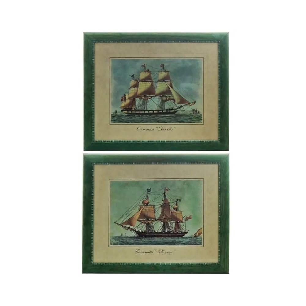 Artekko Artwork Trois-Mats Phoceen Κάδρο η Γαλέρα του Ναπολέοντα 2 pcs (58x48x2)cm Artekko 176-0590