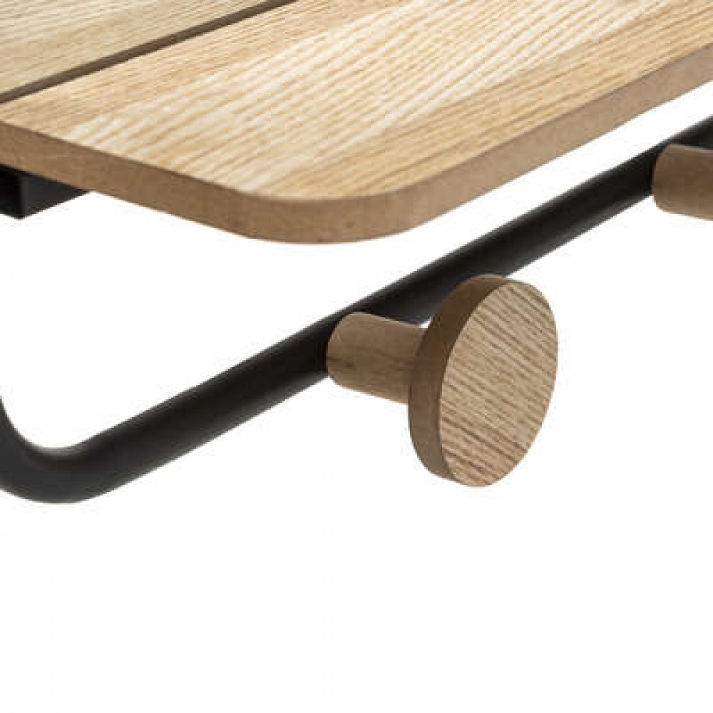 Καθρέπτης με ράφι και 3 κρεμάστρες 55X12X36 cm Plastona 07.181214