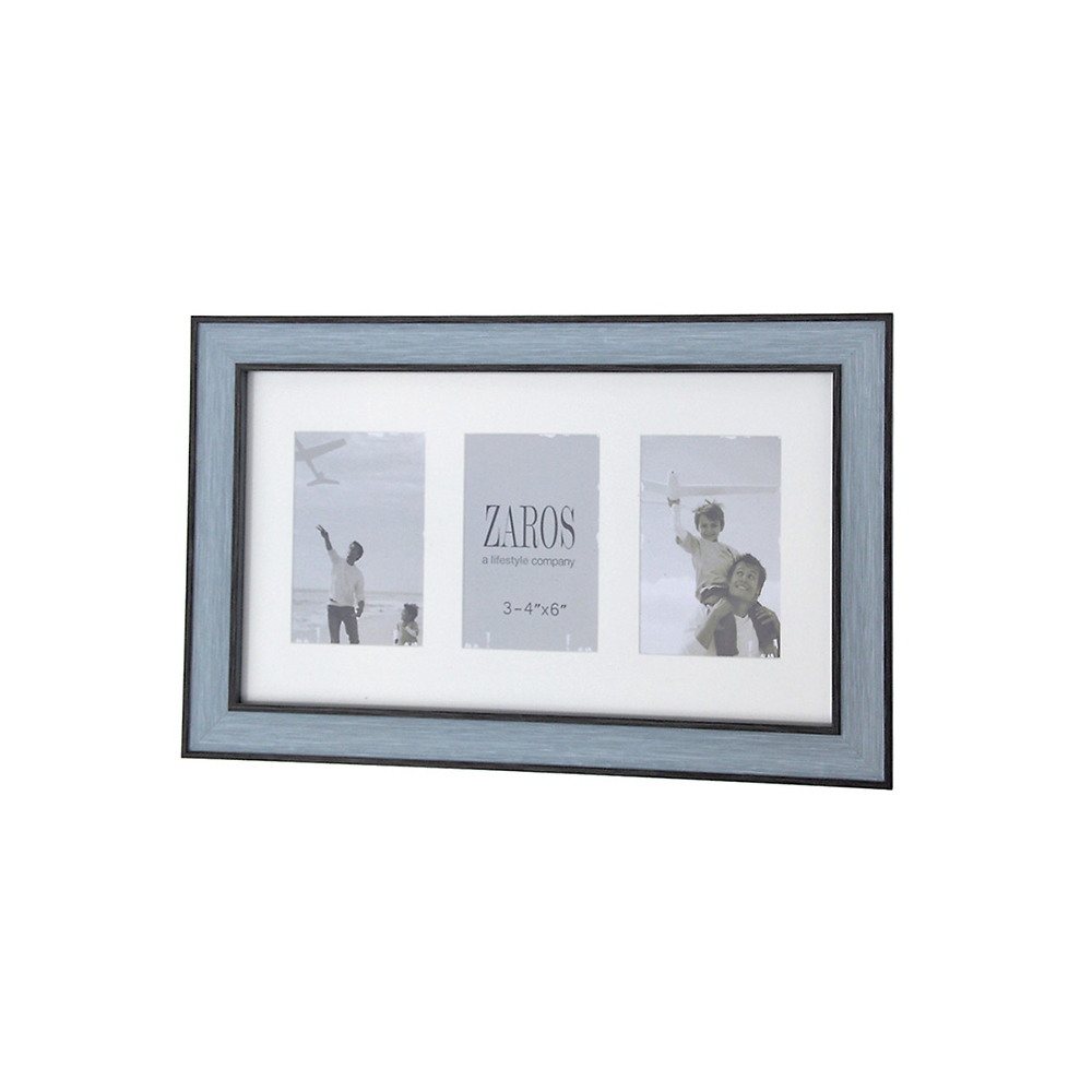 3πλή Φωτ/θήκη 10x15cm,(PS  Ραφ/Καφέ χρ.48x30cm Zaros KO102