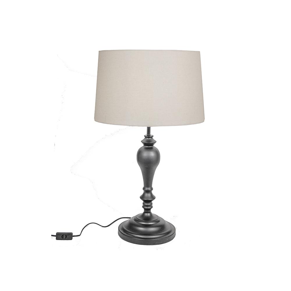 Επιτραπέζια λάμπα μαύρη μεταλλική βάση 71cm Zaros SD726
