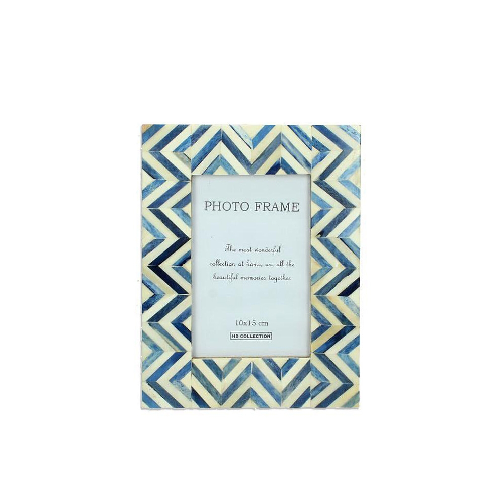 Φωτο/θήκη από κόκκαλο & γεωμ. σχέδιο 10x15cm Zaros WER-2682