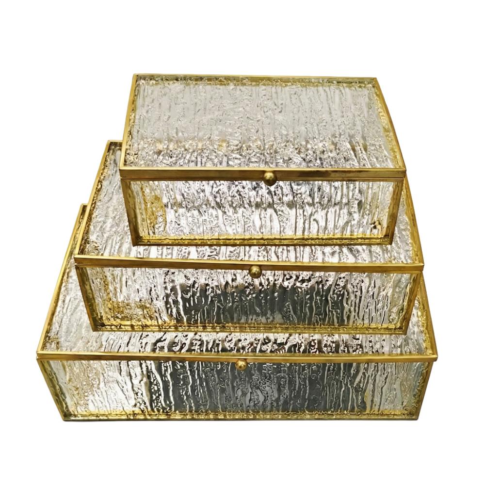 ΚΟΥΤΙ ΜΕΤΑΛ.-ΓΥΑΛΙ ΣΕΤ/3 25X15X7-20X12X6-15X10X5EK Espiel DWVA1007