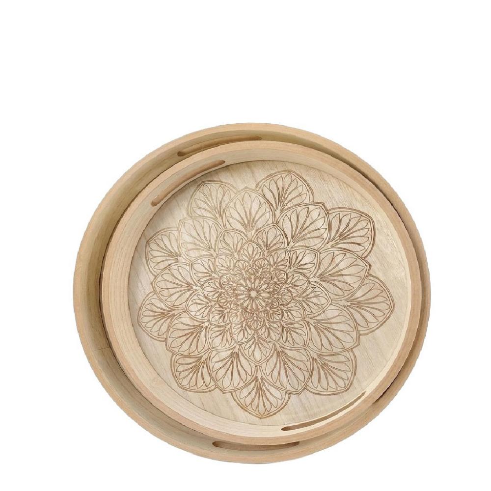 ΔΙΣΚΟΙ ΔΙΑΚΟΣΜΗΤΙΚΟΙ ΣΕΤ/2 MDF 30X30X4.5ΕΚ/35X35X4.5ΕΚ Espiel DWDA1004