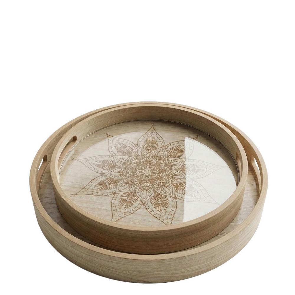 ΔΙΣΚΟΙ ΔΙΑΚΟΣΜΗΤΙΚΟΙ ΣΕΤ/2 MDF 30X30X4.5ΕΚ/35X35X4.5ΕΚ Espiel DWDA1005