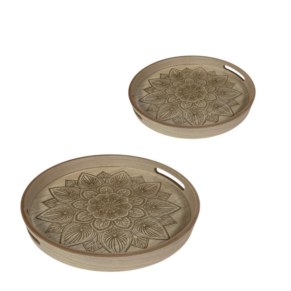 ΔΙΣΚΟΙ ΔΙΑΚΟΣΜΗΤΙΚΟΙ ΣΕΤ/2 MDF 2/SET 30X30X4.5ΕΚ/35X35X4.5ΕΚ Espiel DWDA1002