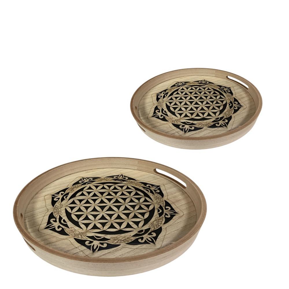 ΔΙΣΚΟΙ ΔΙΑΚΟΣΜΗΤΙΚΟΙ ΣΕΤ/2 MDF 30X30X4.5ΕΚ/35X35X4.5ΕΚ Espiel DWDA1003