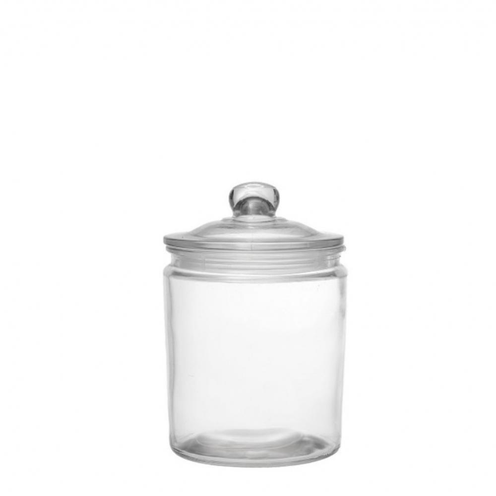 ΓΥΑΛΙΝΟ ΔΟΧΕΙΟ ΜΕ ΚΑΠΑΚΙ M 2LT 14Χ14Χ21ΕΚ Espiel JAR110K6