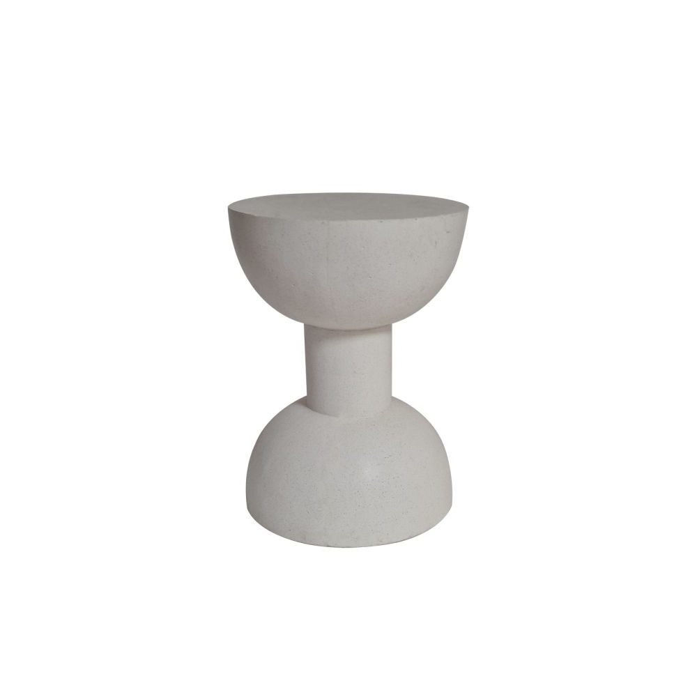 Artekko Solid Λευκό Βοηθητικό Τραπέζι από Terrazzo (51x51x70)cm Artekko 201-0492