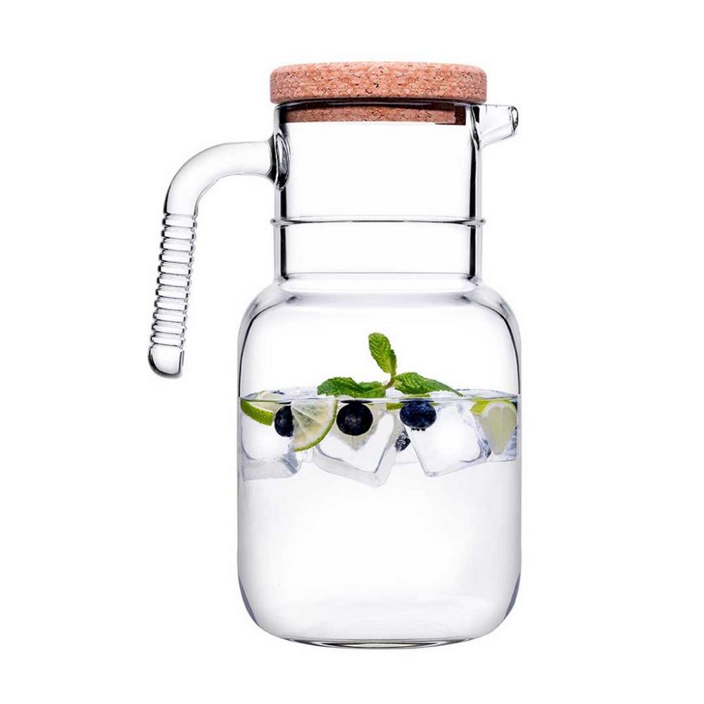 HOOP JUG 1500ML W/CORK LID H:22,4 D:16CM P/144 GB1.OB6 Espiel SP43783G1C