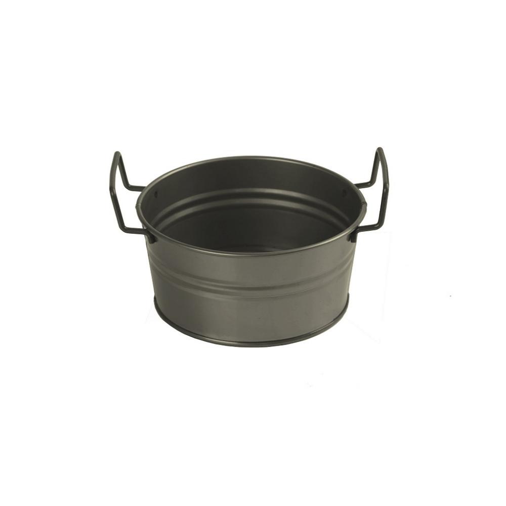 ΔΟΧΕΙΟ ΣΤΡΟΓΓ. ΜΕΤΑΛ. ΜΕ ΛΑΒΕΣ ΛΑΔΊ D: 16 H: 7,5CM (smA) Espiel TEM221