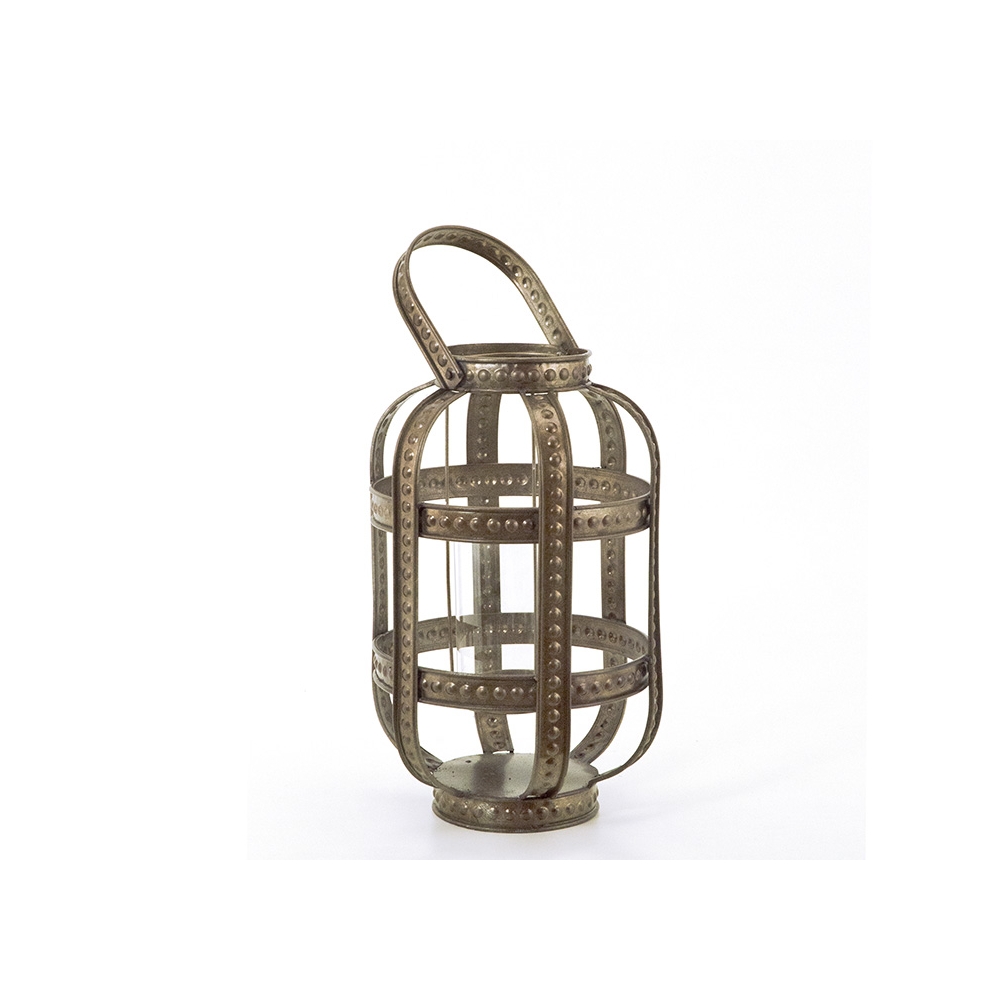 Vintage σιδερένιο φανάρι σχ.οβάλ 32,5cm Zaros HT422