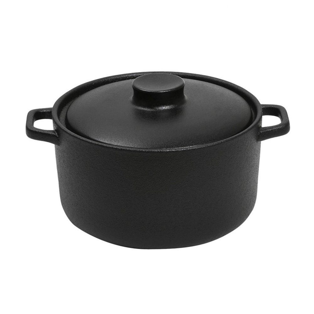 LAVA ΚΑΤΣΑΡΟΛΑ STONEWARE ΜΑΥΡΗ 2500ML D: 21 H: 15CM Espiel NOL101