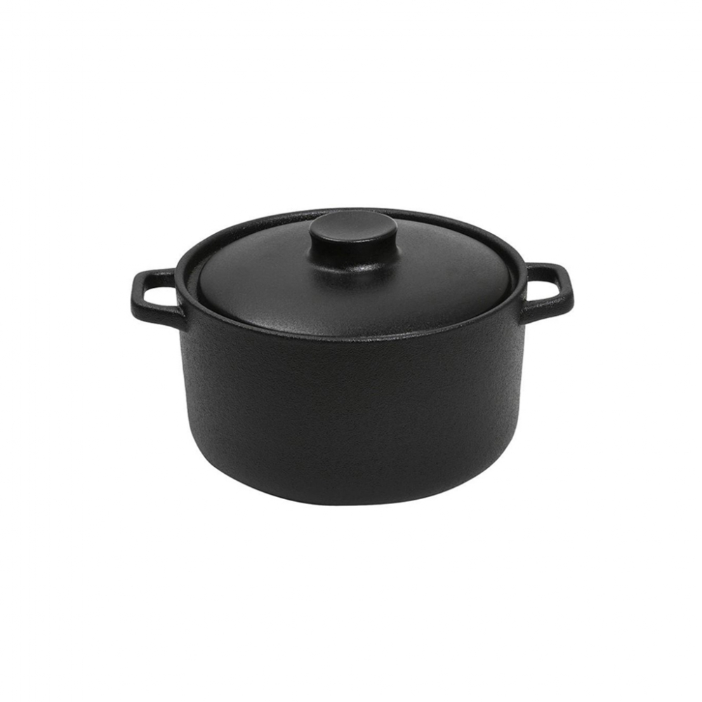 LAVA ΚΑΤΣΑΡΟΛΑΚΙ STONEWARE ΜΑΥΡΟ 400ML D: 12 H: 8.5CM Espiel NOL105