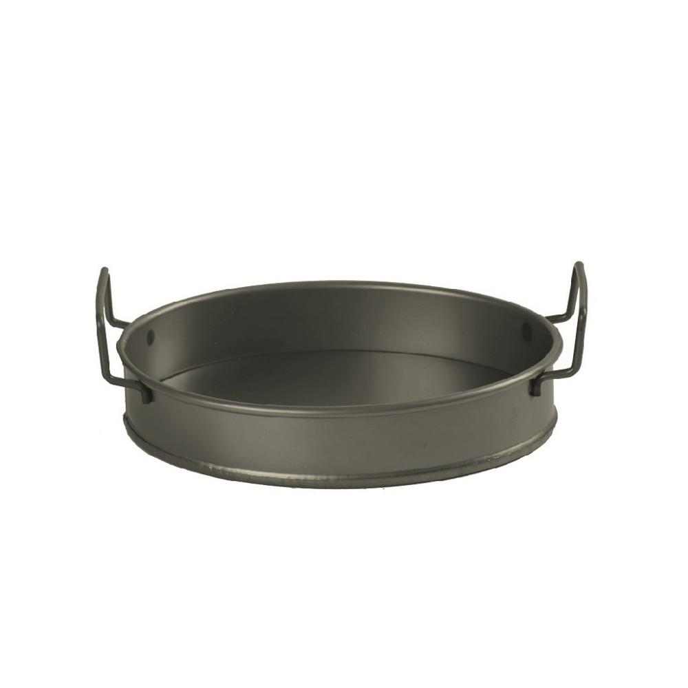 ΔΙΣΚΟΣ ΟΒΑΛ ΜΕΤΑΛ. ΜΕ ΛΑΒΕΣ ΛΑΔΊ 21(23,5 INCL. HANDLES)X15,5X4CM Espiel TEM219
