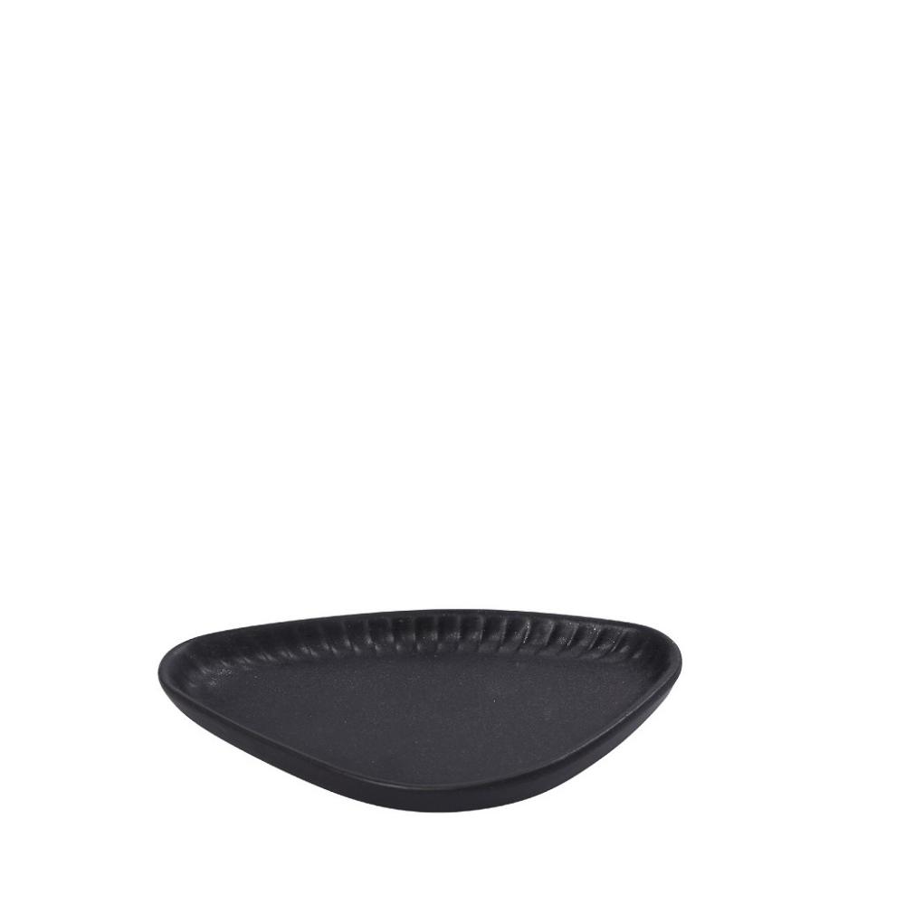 DIS. GOBI BLACK SAND HANDMADE ΠΙΑΤΑΚΙ ΤΡΙΓΩΝ. ΜΑΥΡΟ ΜΑΤ 15Χ8,5Χ2ΕΚ Espiel OW2046K6
