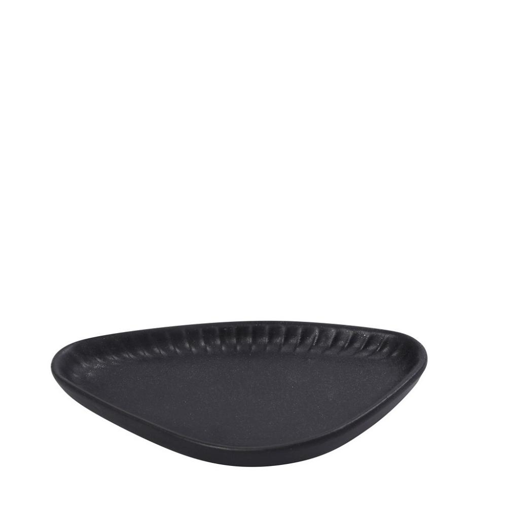 DIS. GOBI BLACK SAND HANDMADE ΠΙΑΤΑΚΙ ΤΡΙΓΩΝ. ΜΑΥΡΟ ΜΑΤ 20Χ11Χ2,6ΕΚ Espiel OW2048K6