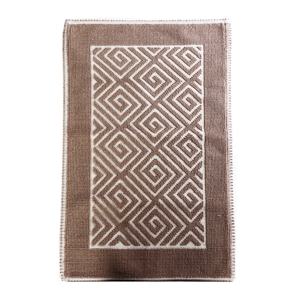 LABYRINTH BROWN ΧΑΛΙ 90% COTTON/10% POLYESTER 140Χ200ΕΚ Espiel LAX221