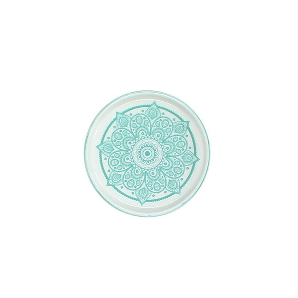 Στρογγυλό σουβέρ πορσελάνη σχ.Mandala βεραμάν 11,5cm Zaros WER-7631