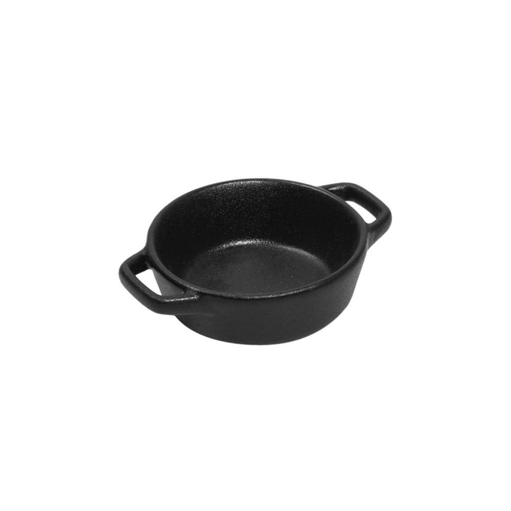 LAVA ΣΑΓΑΝΑΚΙ ΣΤΡΟΓΓ. STONEWARE ΜΑΥΡΟ D: 9 H: 3CM Espiel NOL112K6