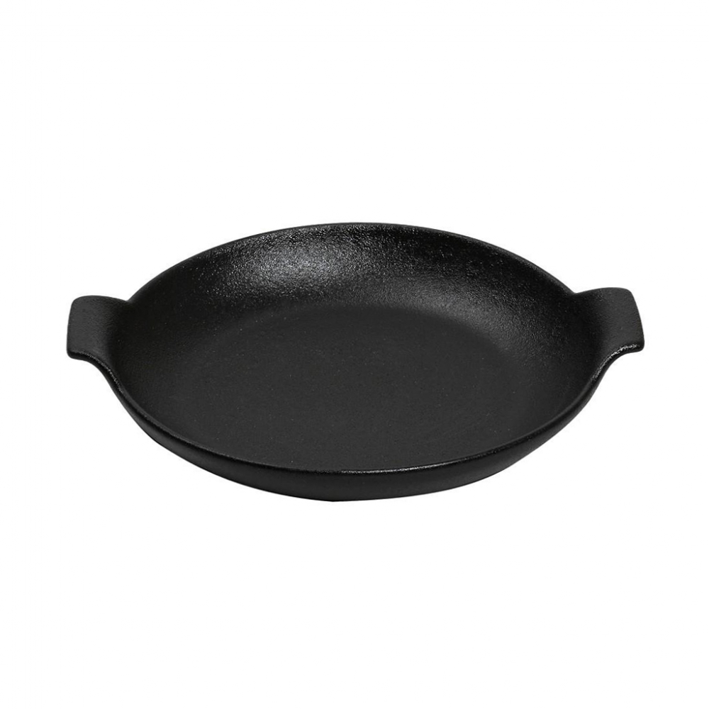 LAVA ΣΑΓΑΝΑΚΙ ΣΤΡΟΓΓ. STONEWARE ΜΑΥΡΟ D: 21 H: 6CM Espiel NOL113K2