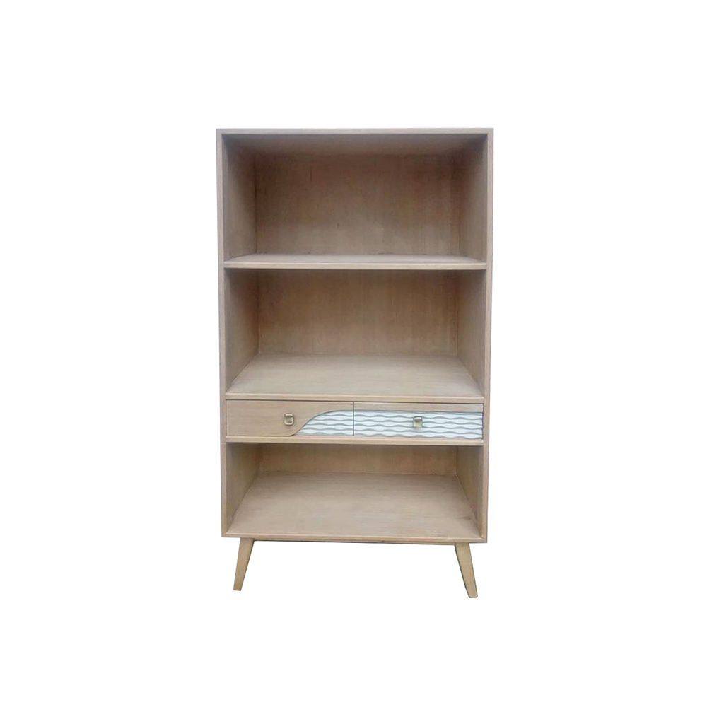 Ραφιέρα με 2 συρτάρια σε Δανέζικο στυλ, 148cm Zaros EP380