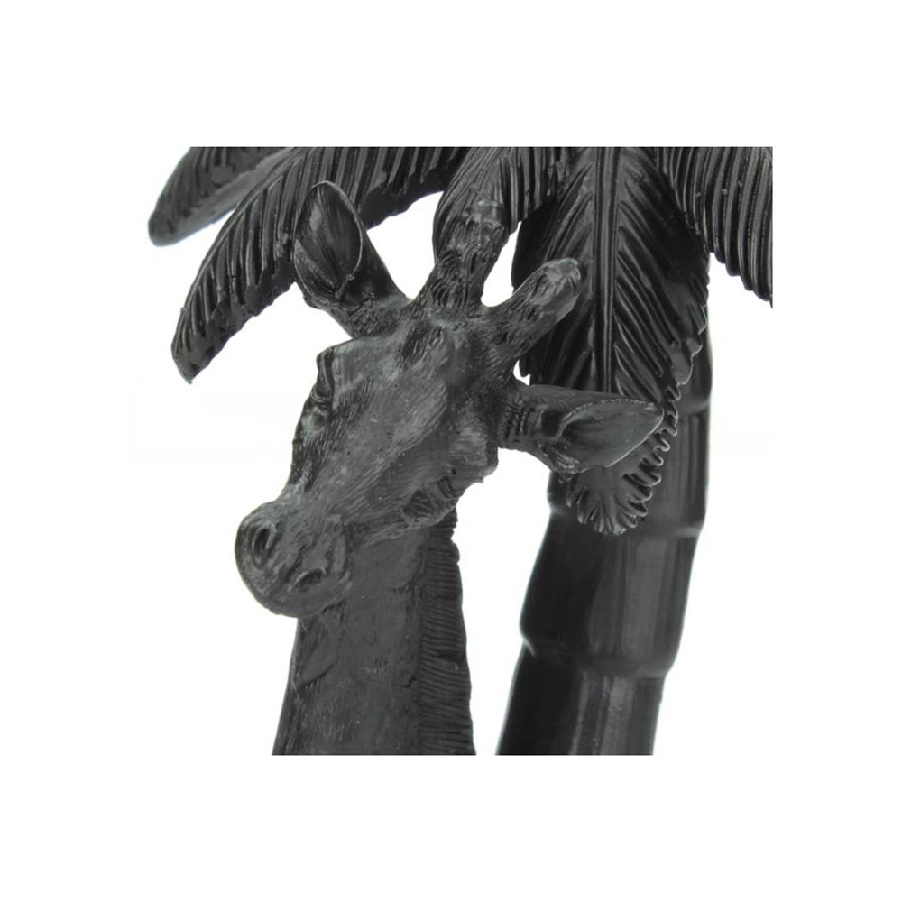 Κηροπήγιο σχ.αντιλόπη, μαύρο χρ., 20cm Zaros XET-1960