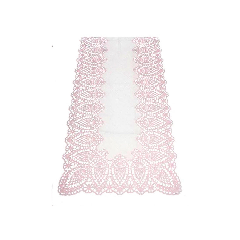 VINYL (Crochet) Πλαστικό Ράνερ Ροζ, 40x150cm Zaros WER-2406