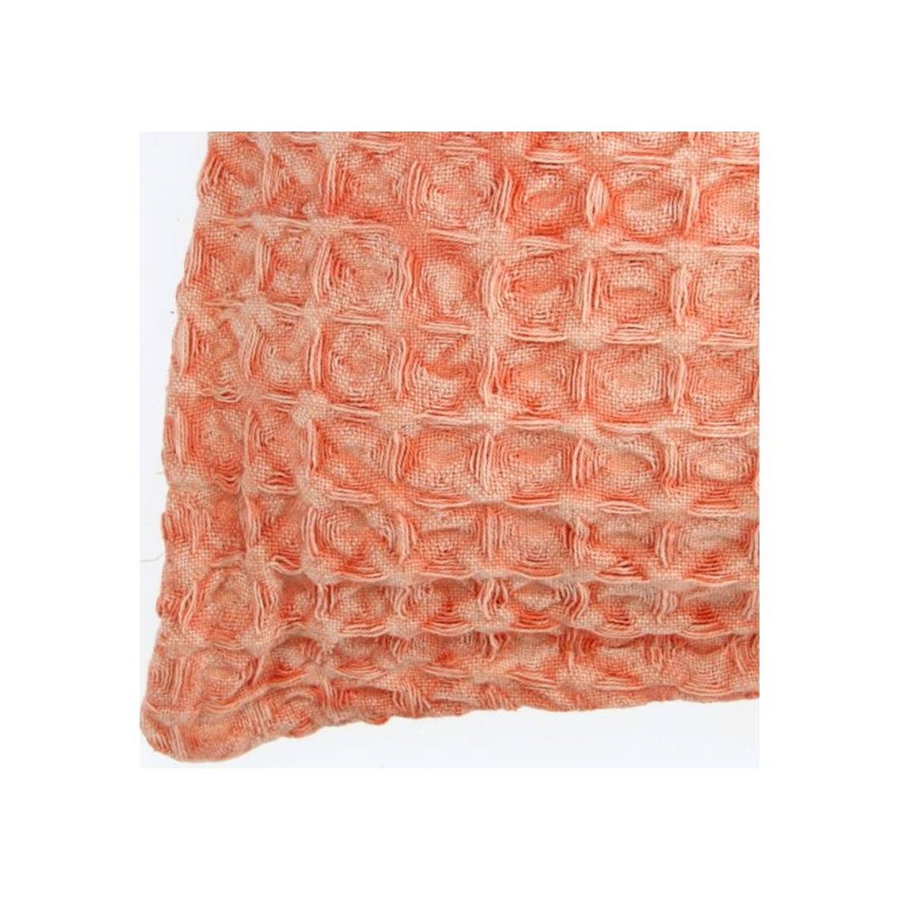 Μαξιλάρι cotton πικέ, σε κοραλί χρ., 45x45cm Zaros XET-0705