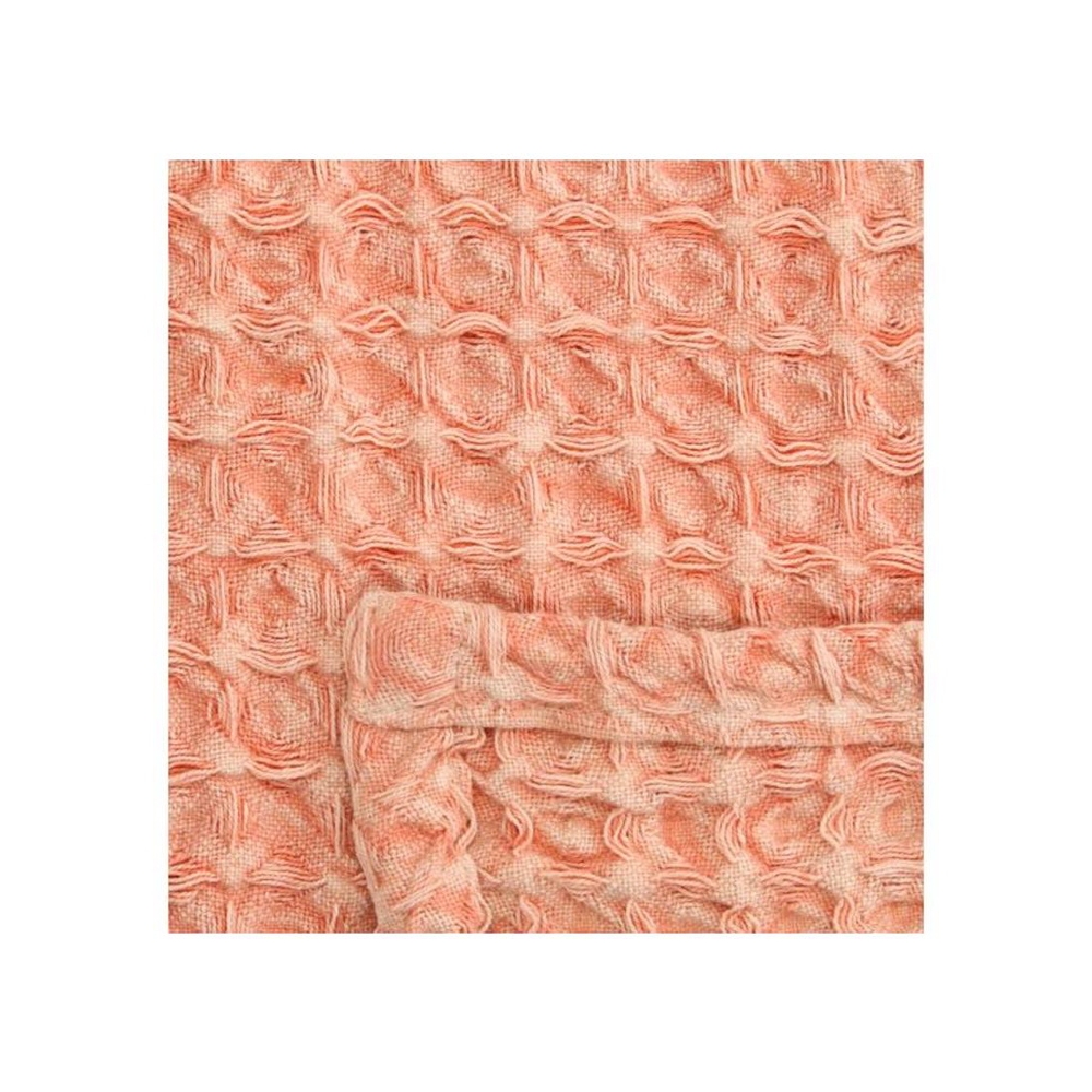 Ριχτάρι πικέ cotton, σε κοραλί χρ.,130x170cm Zaros XET-0706