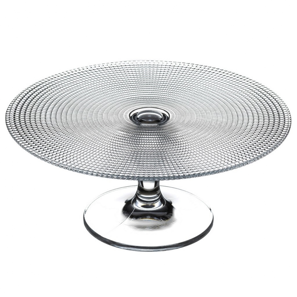 DIS. PATISSERIE FOOTED PLATE EMPOSSED H: 11,2 D: 28CM P/64 GB1.OB4 Espiel SP95240G1
