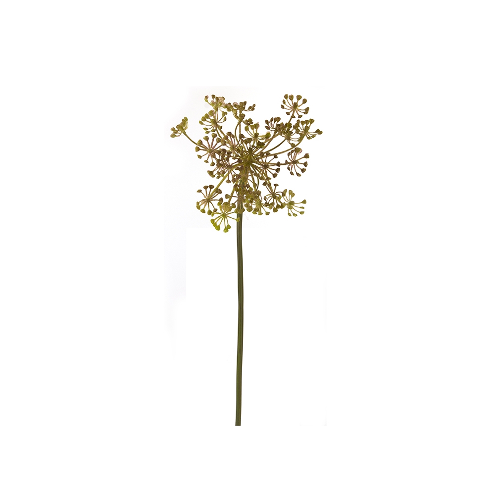 Κλαρί καφέ/πράσινα άνθη για συνθέσεις, 70cm Zaros FL017