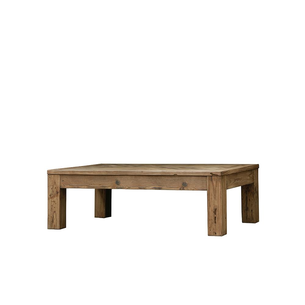 Τραπέζι Coffee από μασίφ ξύλο σχ.ψαροκόκκαλο, 135x80cm Zaros HG110