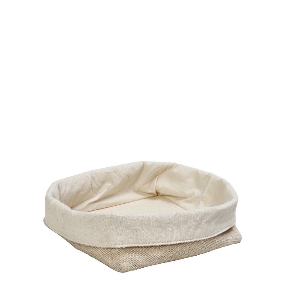 DIS. ΚΑΛΑΘΙ ΤΕΤΡΑΓΩΝΟ JUTE/COTTON 13X12X9EK. Espiel AMN112