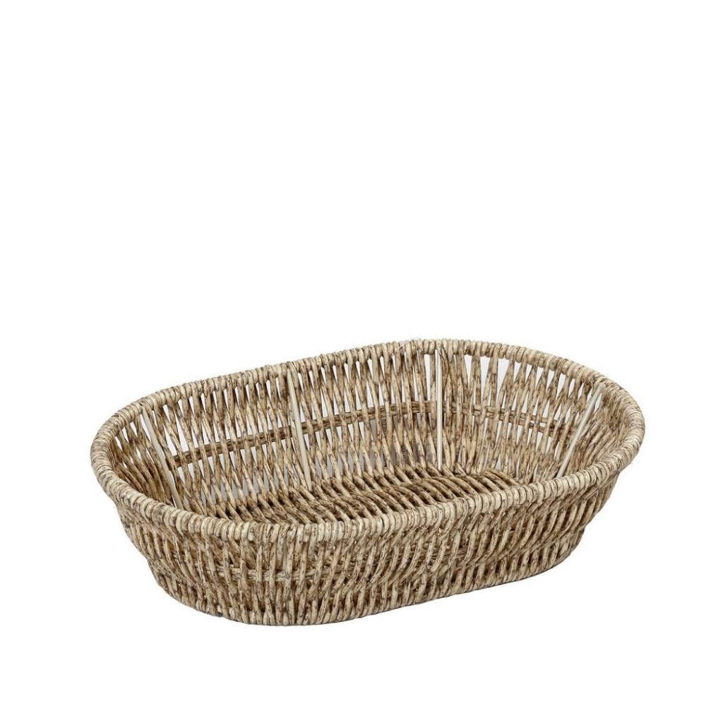 ΨΩΜΙΕΡΑ SYNTH. RATTAN ΟΒΑΛ M ΜΠΕΖ 25Χ17Χ6ΕΚ (smA) Espiel KOD108