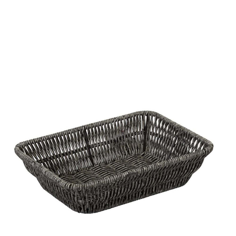 ΨΩΜΙΕΡΑ SYNTH. RATTAN ΟΡΘ. M ΓΚΡΙ 24Χ16Χ6ΕΚ (smA) Espiel KOD202