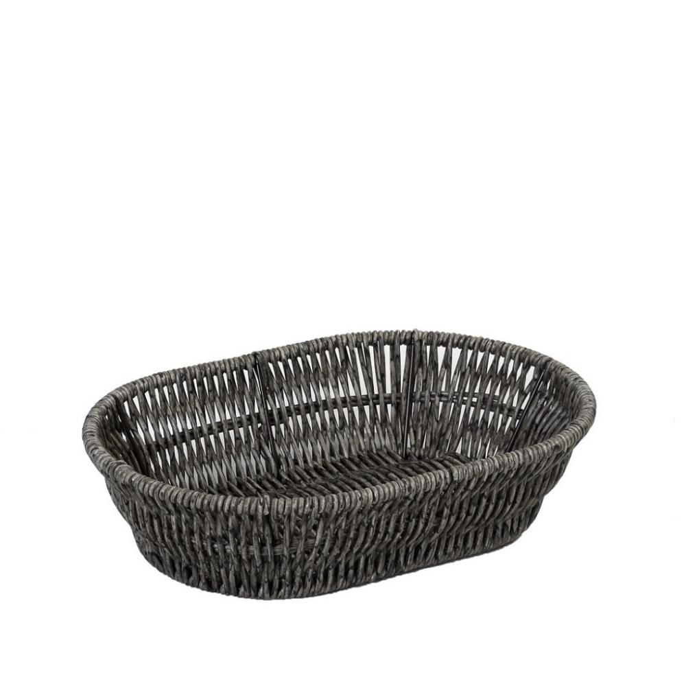 ΨΩΜΙΕΡΑ SYNTH. RATTAN ΟΒΑΛ M ΓΚΡΙ 25Χ17Χ6ΕΚ (smA) Espiel KOD208