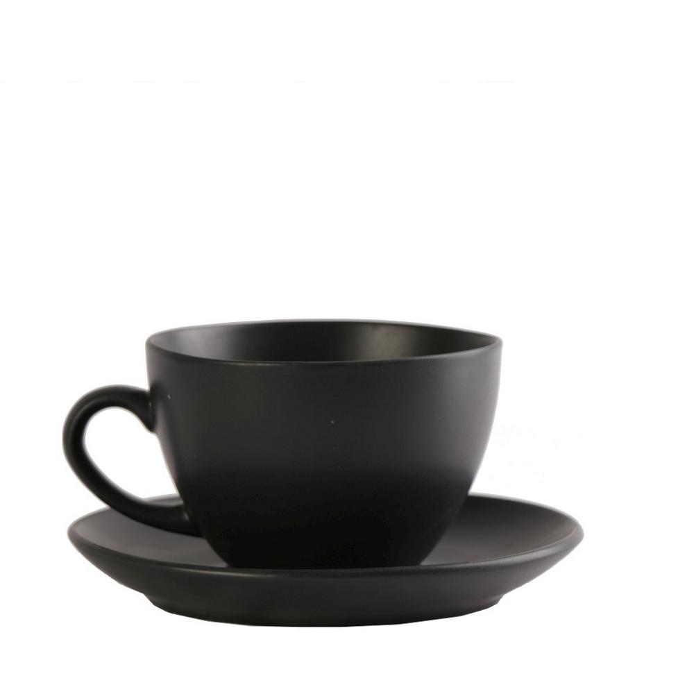 MORGAN MATTE BLACK ΦΛΙΤΖΑΝΙ & ΠΙΑΤΑΚΙ JUMBO 400CC 16Χ16Χ8,5ΕΚ Espiel OW2051K6