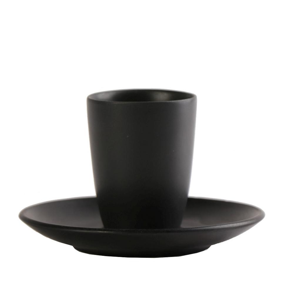 MORGAN MATTE BLACK ΦΛΙΤΖΑΝΙ & ΠΙΑΤΑΚΙ ΕΣΠΡΕΣΣΟ ΧΩΡΙΣ ΛΑΒΗ 80CC 12Χ12Χ7ΕΚ Espiel OW2053K6