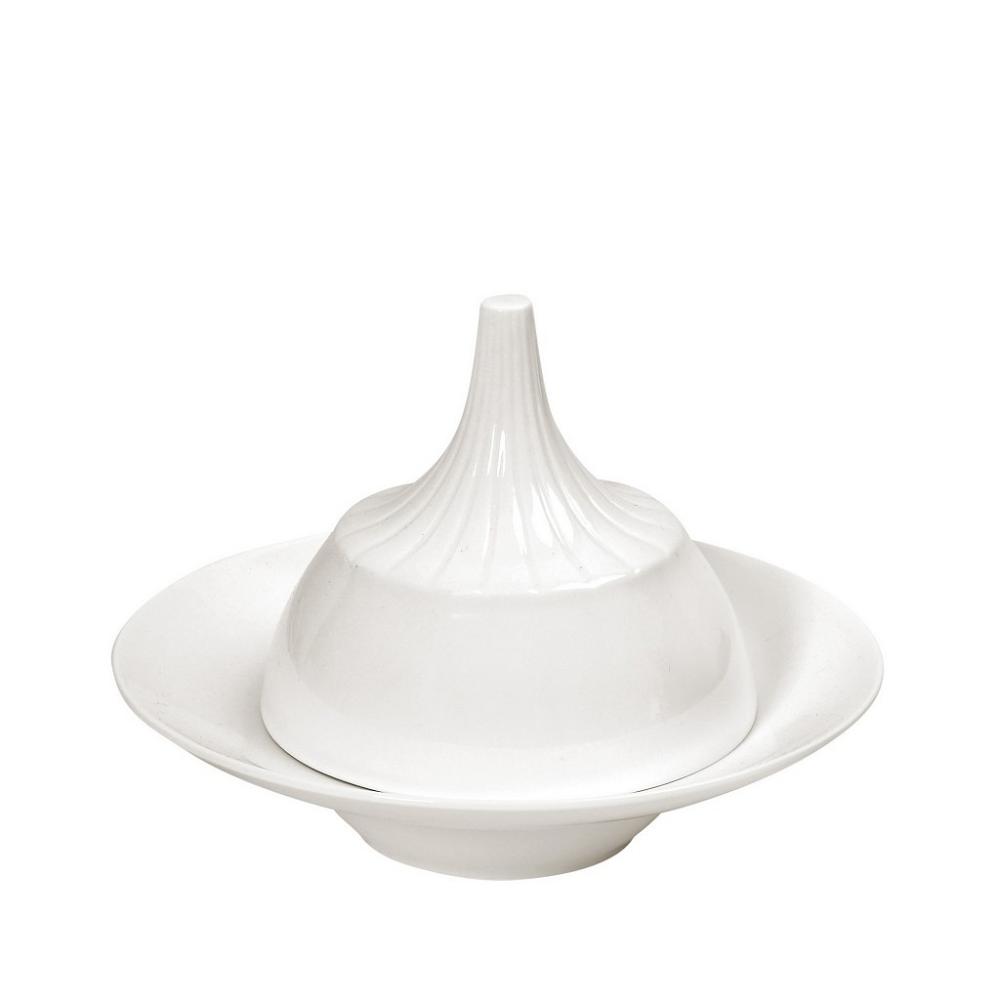 SIDERS ΠΙΑΤΑΚΙ ΒΑΘΥ ΜΕ ΚΑΜΠΑΝΑ ΣΤΡΟΓΓ. IVORY 18Χ18Χ13ΕΚ Espiel FUK107K1