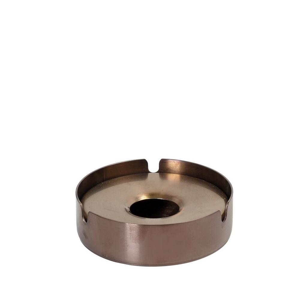ΣΤΑΧΤΟΔΟΧΕΙΟ ΑΝΤΙΑΝΕΜΙΚΟ ΜΕ ΚΑΠΑΚΙ SS 18/0 PVD ΜΠΡΟΝΖΕ D8ΕΚ Espiel SUT103