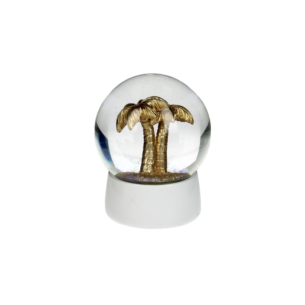 Χιονόμπαλλα με χρυσό φοίνικας, 6.5cm Zaros XET-3579