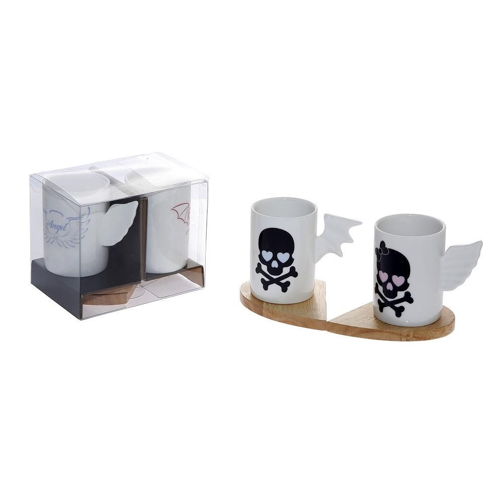 ΕΣΠΡΕΣΣΟ ΣΕΤ2 ''SCULL'' ΜΕ ΣΟΥΒΕΡ ΜΠΑΜΠΟΥ 90ML Espiel DEV106